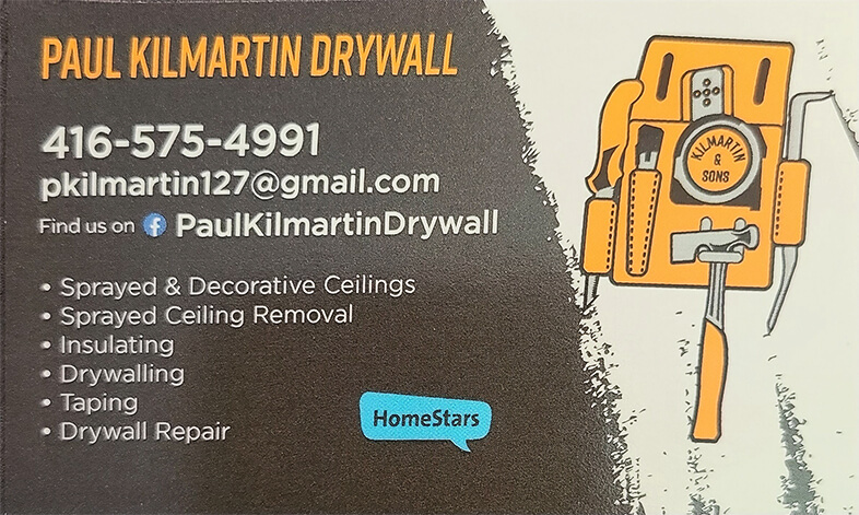 Paul Kilmartin Drywall Logo